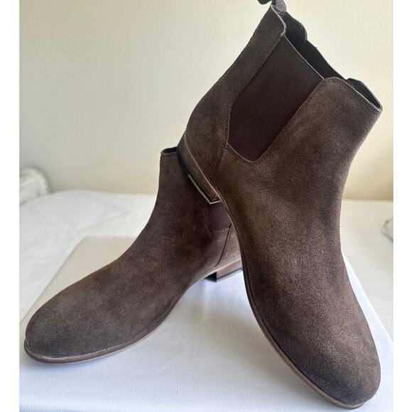 Hawkings McGill Brown Suede Chelsea Ankle Boots Mens Size 9.5 Pull On Classic main image 2
